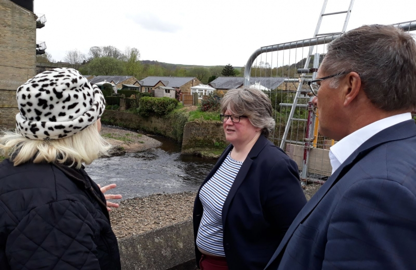 Jill with the Flooding Minister and Craig Whittaker MP.