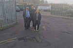 Rastrick Councillors on Birds Royd Lane