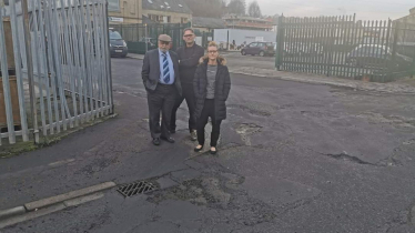 Rastrick Councillors on Birds Royd Lane